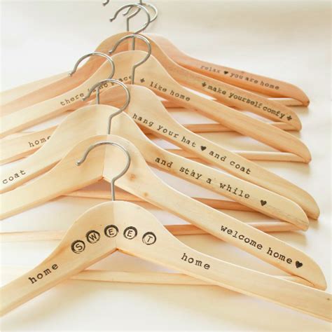 DIY Hangers: How to Make Stamped Wooden Hangers