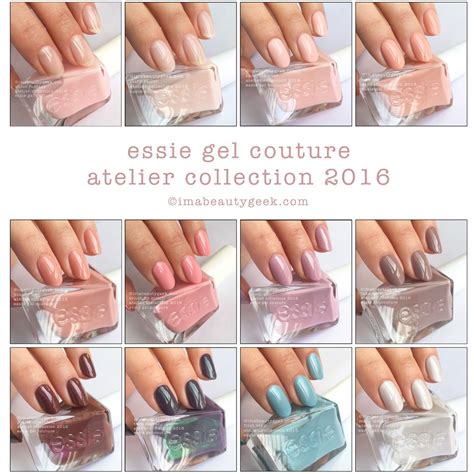 Essie Gel Couture Atelier Collection 2016. All swatches & review at imabeautygeek.com | Essie ...