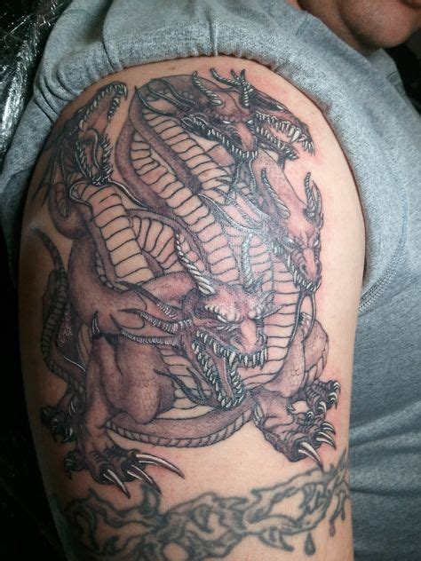 Dragon/hydra Tattoo | Body Art | Tattoos, Mythology tattoos, Cliffs tattoo