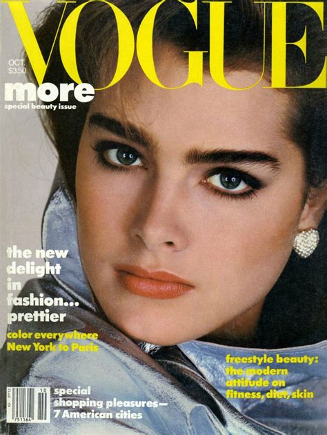 MODEL/ ICON- BROOKE SHIELDS | VOGUE U.S OCTOBER 1984 COVER PHOTOGRAPHED ...