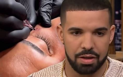 Drake Gets A New Face Tattoo