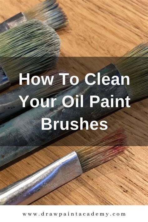How To Clean Your Oil Paintbrushes | Oil paint brushes, Paint brushes ...