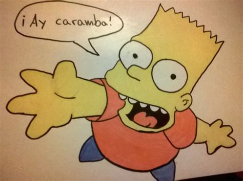 Bart Simpson Ay caramba! Karte selber basteln | Geburtstagskarte ...