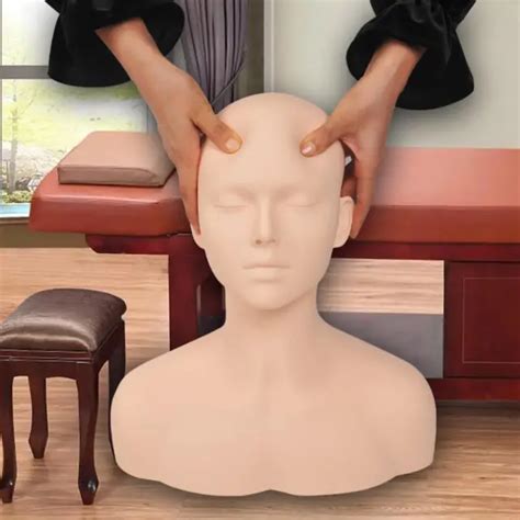 TRAINING MANNEQUIN FACE Head Flexible Soft Doll Model for Salon ...