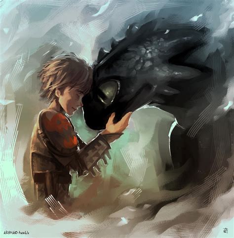 "hiccup and toothless" by AkiMao : r/httyd