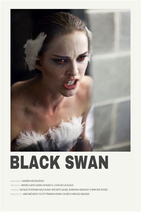 Elegant and Minimalistic Black Swan Movie Poster