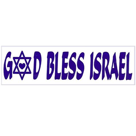 "G-D Bless Israel" Bumper Sticker | Bumper stickers, Faith, Faith in god