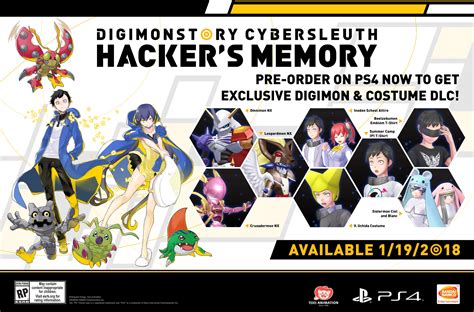 Digimon Story: Cyber Sleuth Hacker's Memory launches on January 19 in ...