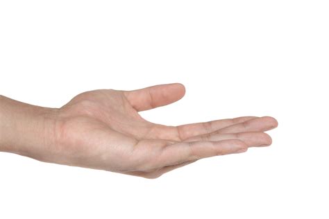 Empty hand isolated with clipping path 26852723 PNG