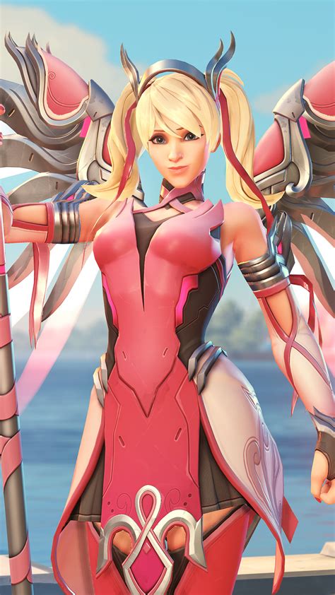 2160x3840 Mercy Overwatch Pink Mercy Skin 4k Sony Xperia X,XZ,Z5 ...