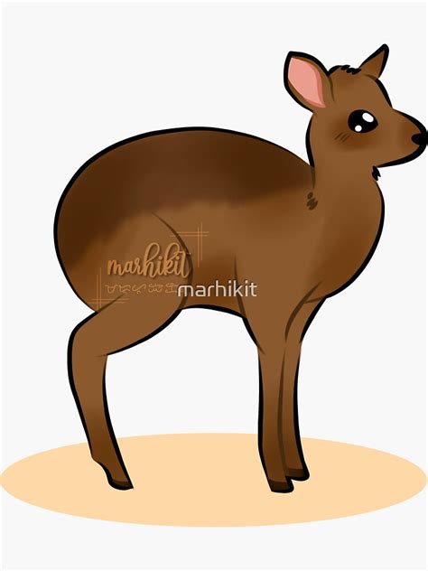 "Pilandok | Philippine Mouse Deer (Transparent)" Sticker for Sale by marhikit | Redbubble