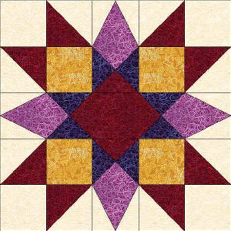 Bildergebnis für 12-Inch Quilt Block Patterns | Star quilt blocks, Quilt block patterns free ...