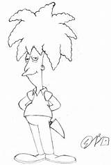 Sideshow Bob By CartoonLover159 On DeviantArt sketch template