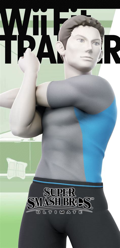 Super Smash Bros Ultimate Male Wii Fit Trainer Wallpapers - Cat with Monocle