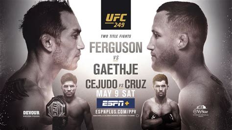 How To Watch UFC 249 On Saturday via ESPN+ Because... SPORTS ARE ...