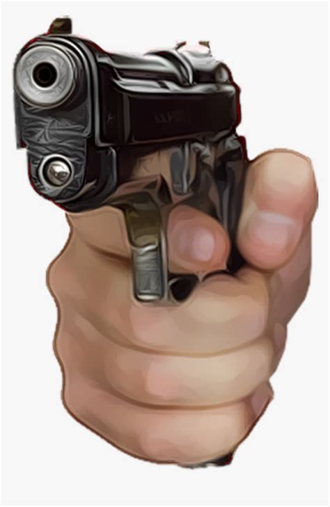 Hand Pointing Gun Meme Transparent Hand With Gun Png - Galuh Karnia458