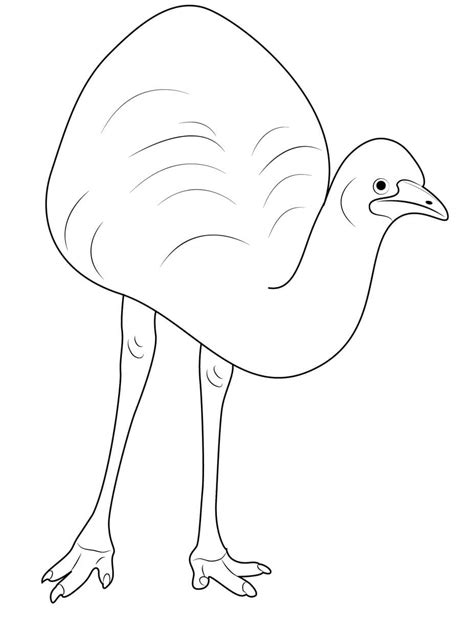 Ostrich Free Idea coloring page - Download, Print or Color Online for Free