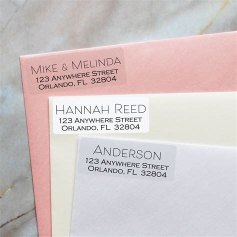 Return Address Labels Mailing Address Labels Clear Address | Etsy