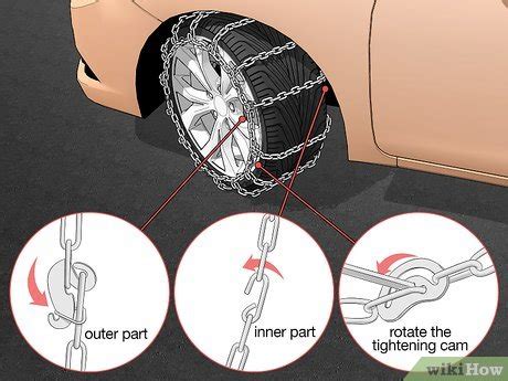 How to Install Snow Chains on Tires: 14 Steps (with Pictures)