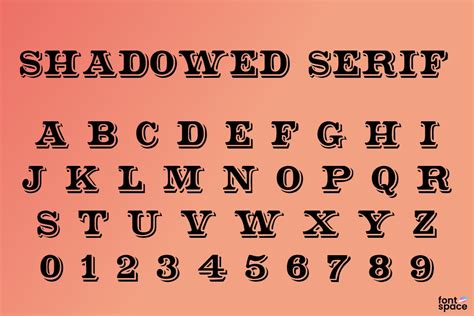 Shadowed Serif Font | James Fordyce | FontSpace