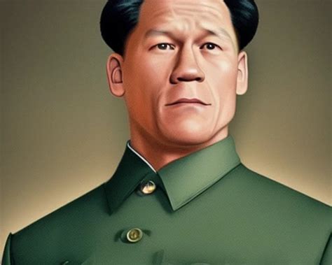 John Cena as Mao Zedong, portrait (basically, Zhong Xina) : r/weirddalle