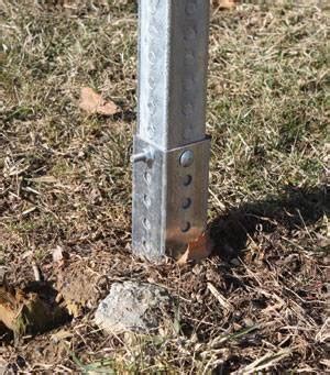 Steel Sign Post Supports Warn, Guide and Ads Boards