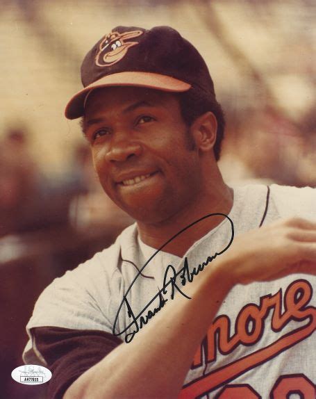 Autographed FRANK ROBINSON 8x10 Baltimore Orioles Photo JSA - Main Line ...