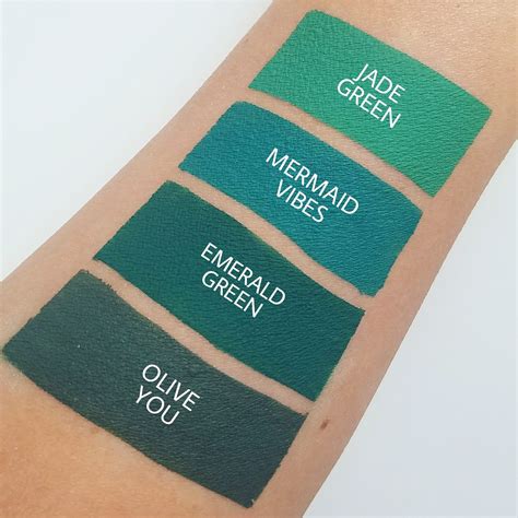 New Green Liquid Lipstick Shades - Olive You + Mermaid Vibes - Aromi