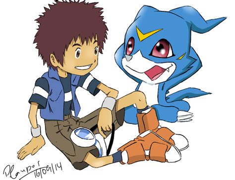 Davis and Veemon Digital FanArt. by PehAgah on DeviantArt