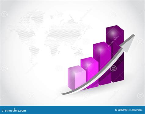 Purple Business Graph Illustration Design Stock Illustration - Illustration of tube, measure ...