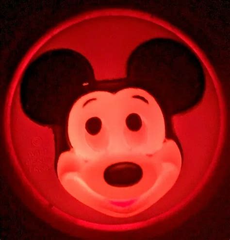VINTAGE MICKEY MOUSE Plug In Nightlight Walt Disney Productions Works Great!!! $4.55 - PicClick