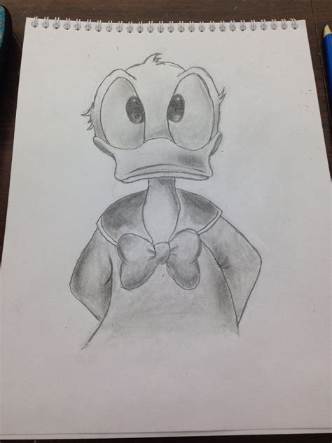 Donald Duck pencil drawing Color Pencil Drawing, Pencil Sketch, Pencil Drawings, Art Drawings ...