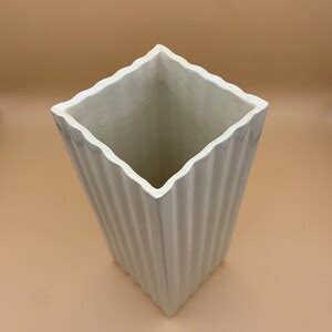 RARE White Fluted 023 VINTAGE Vase - Etsy