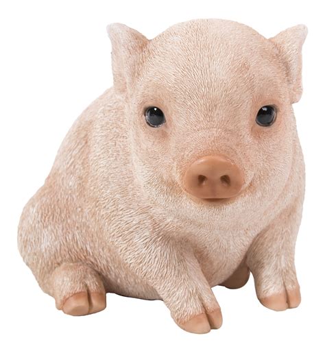 Hi-Line Gift Ltd. Chubby Piglet Sitting Garden Statue - Walmart.com