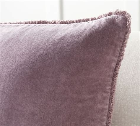 Velvet Fringed Pillow Cover | Pottery Barn