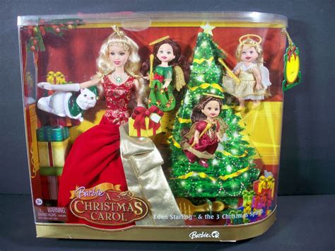 NIB BARBIE DOLL 2008 A CHRISTMAS CAROL EDEN STARLING & THE 3 CHRISTMAS SPIRITS | Christmas ...