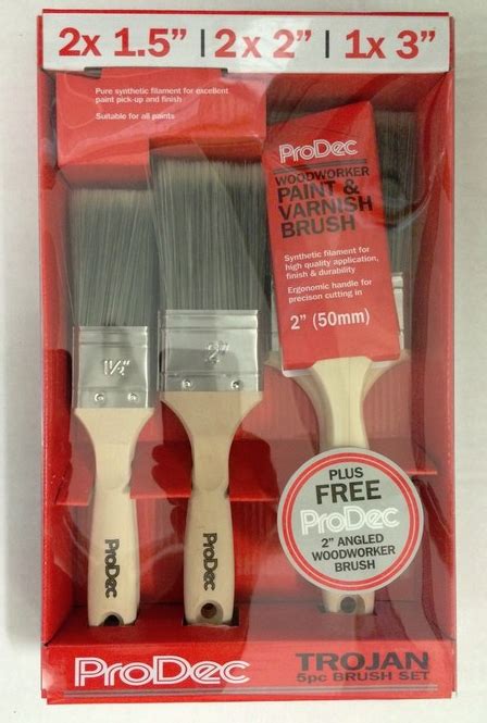 ProDec Trojan Brush Set, Premium Trade Quality, 6 pcs | Brush set, Power hand tools, Wood floor ...