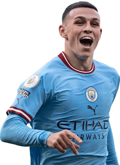 Phil Foden Manchester City football render - FootyRenders