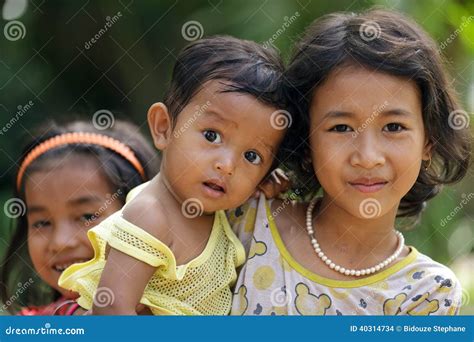 Cambodian kids editorial stock image. Image of person - 40314734