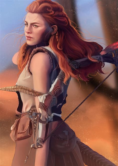 Horizon Zero Dawn Aloy Fanart by DearFellowArtist on DeviantArt