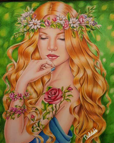 Colored Pencil Artwork, Color Pencil Drawing, Fairy Coloring Pages, Adult Coloring Pages, Faber ...