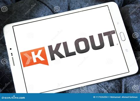 Klout Social Networking Logo Editorial Stock Image - Image of used, mobile: 117526204