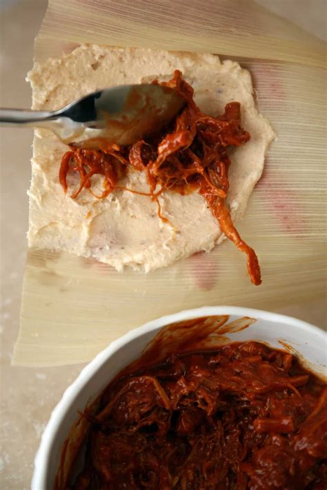 Authentic Mexican Pork Tamales Rojos Recipe | Recipe | Pork tamales ...