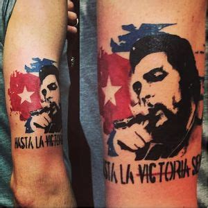 Tattoo uploaded by PK • Anarchist tattoo with the Cuban flag by ...