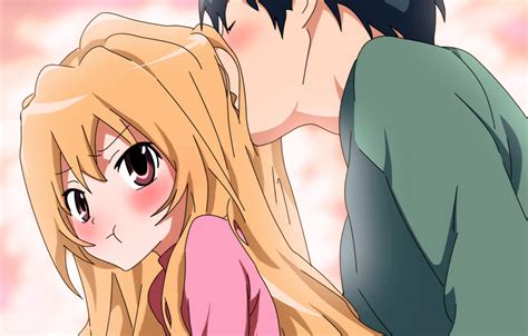 Wallpaper girl, pair, guy, Aisaka Taiga, embarrassment, Toradora ...