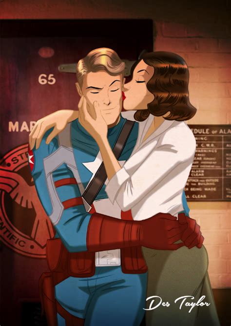 Super-cute art of Steve Rogers and Peggy Carter from Best Couples in ...