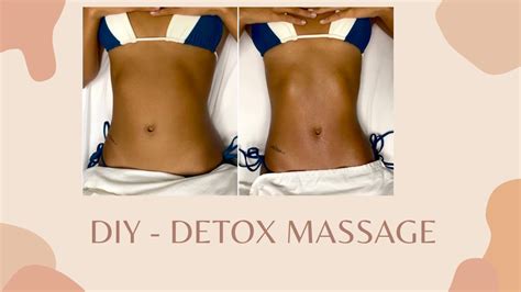 DIY - DETOX Lymphatic Drainage massage - ABS - YouTube