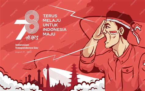 Premium Vector | Indonesia's 78th Years Independence Day Celebration Background