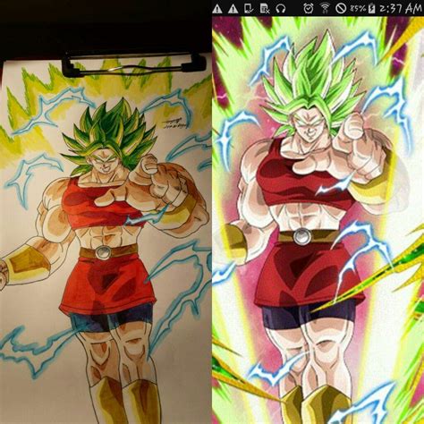 Super saiyan berserk kale drawing | DragonBallZ Amino