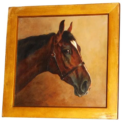 Portrait of a Horse by K.S. Badcock - Ruby Lane